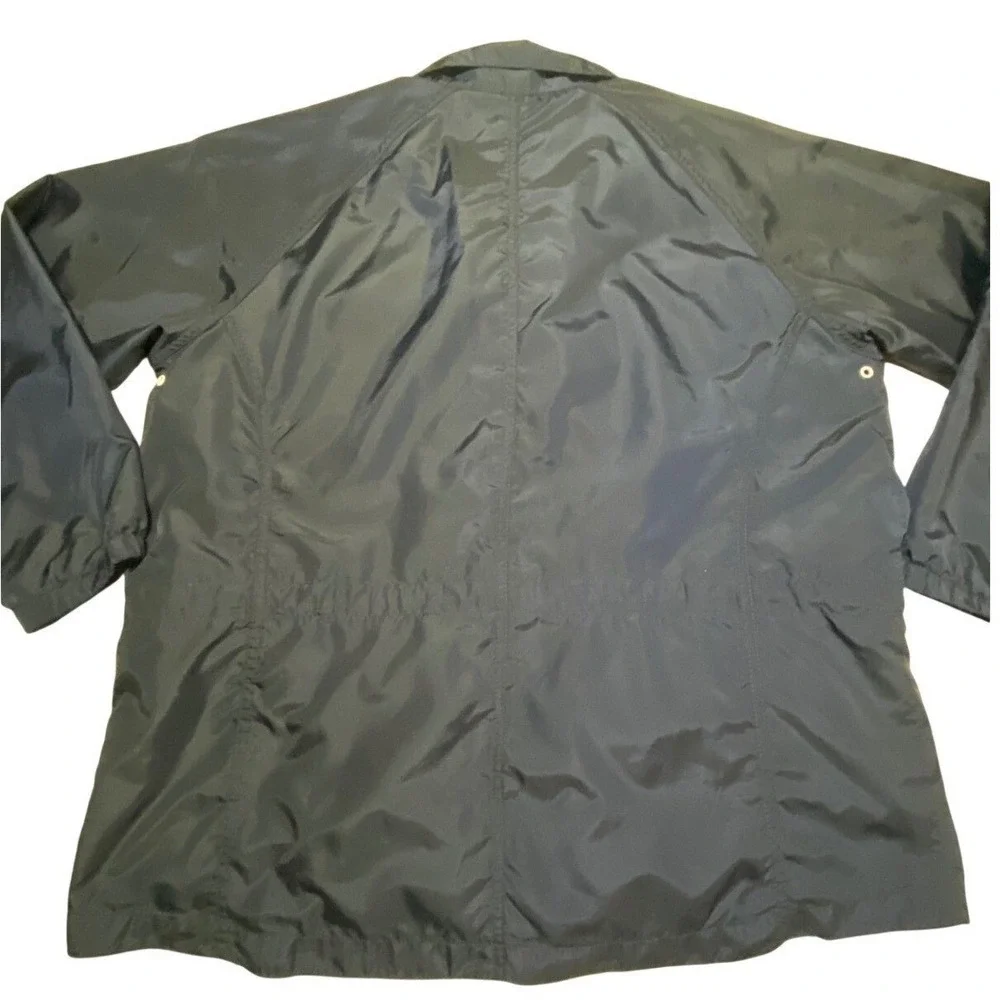 Eddie Bauer Mens Navy Blue Ripstop Windbreaker‎ Jacket Mesh Lined XL 22512111